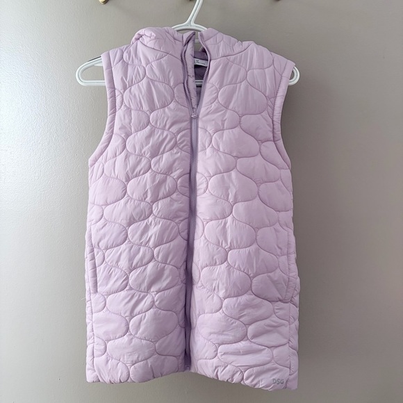 DSG Jackets & Blazers - DSG Lavender Quilted Hooded Puffer Vest Size M